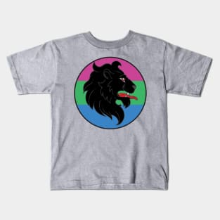 An Tir Pride - Agender - Populace Badge Style 1 Kids T-Shirt